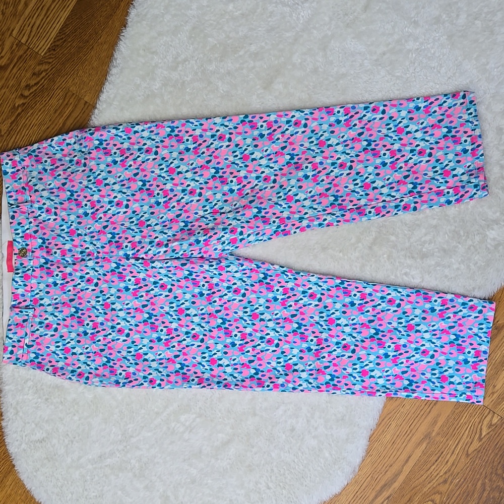 Lilly Pulitzer Blue/Pink Pants, Womens 14, Great Condition